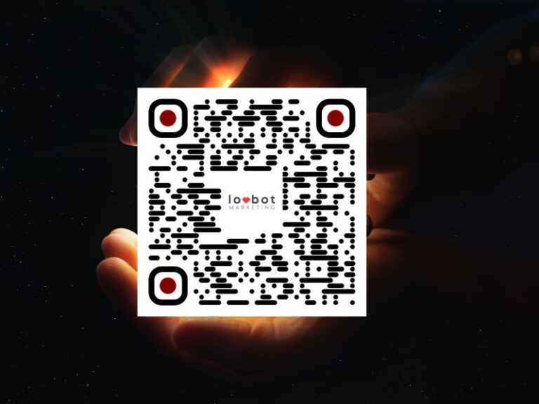 QR code connecting printed materials to digital channels